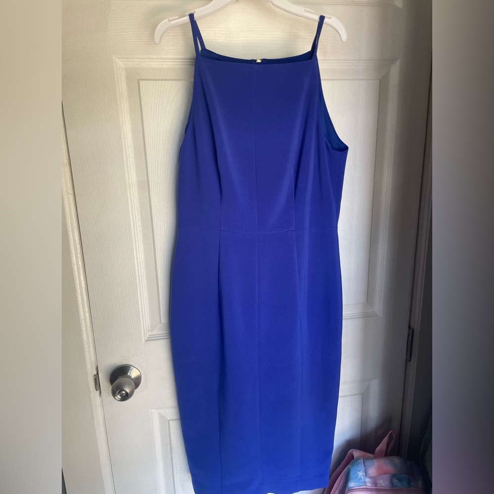 H&M Elegant Blue Sleeveless Dress- Size 8